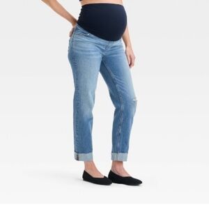 Isabel Maternity by Ingrid & Isabel Light Blue Boyfriend Jeans